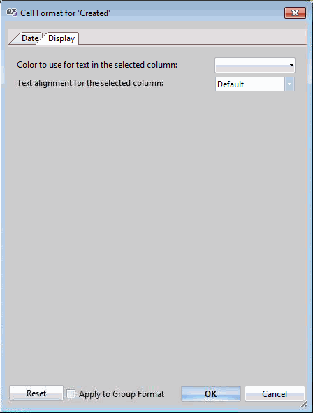 Cell Format dialog