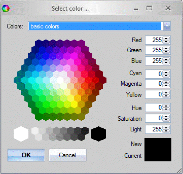 Custom Color dialog