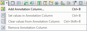 'Add Annotation Column' - menu