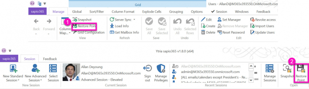 Use Restore Points in your workflow