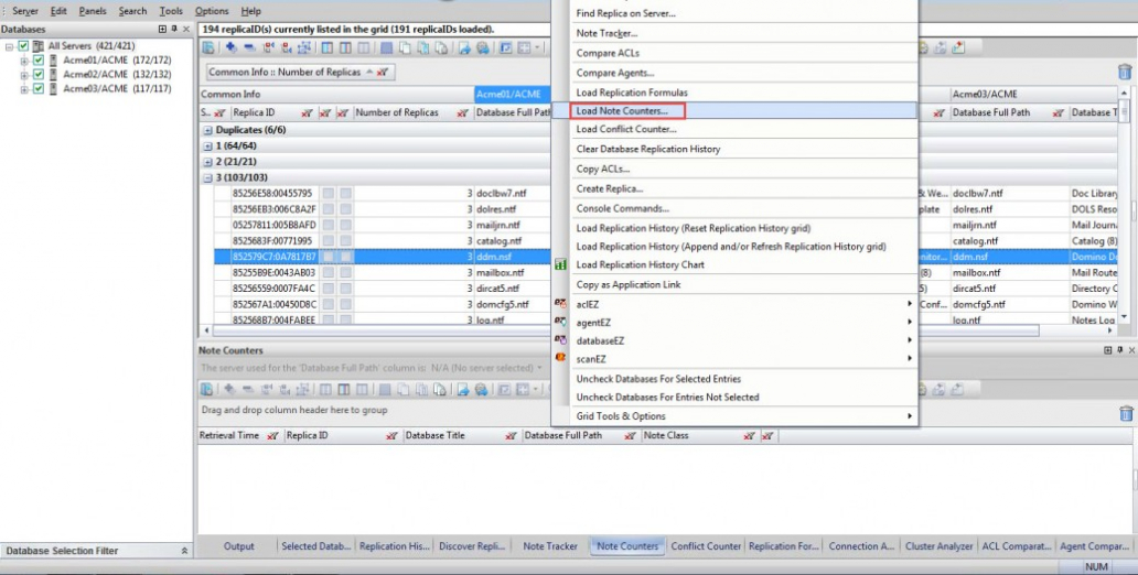 logpost-one-db-selected-ready-to-load-nc