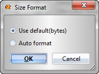 size form dialog