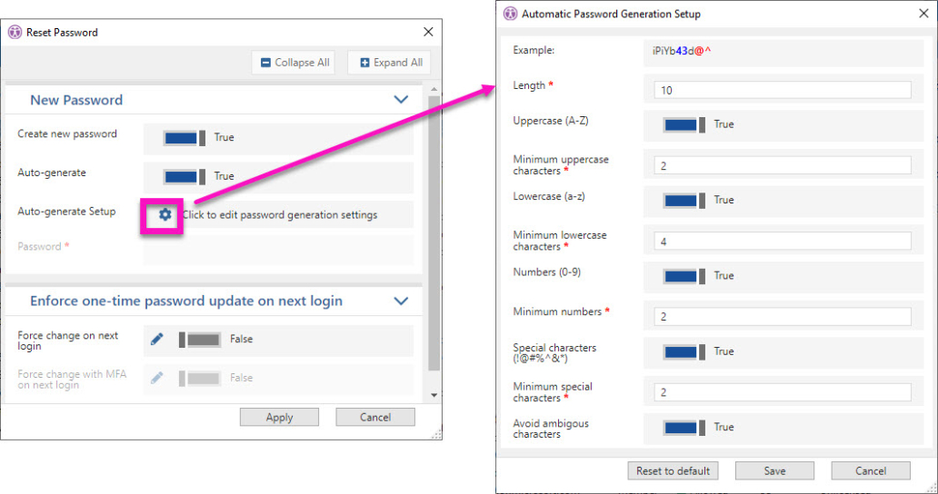Customize the random password generator in sapio365